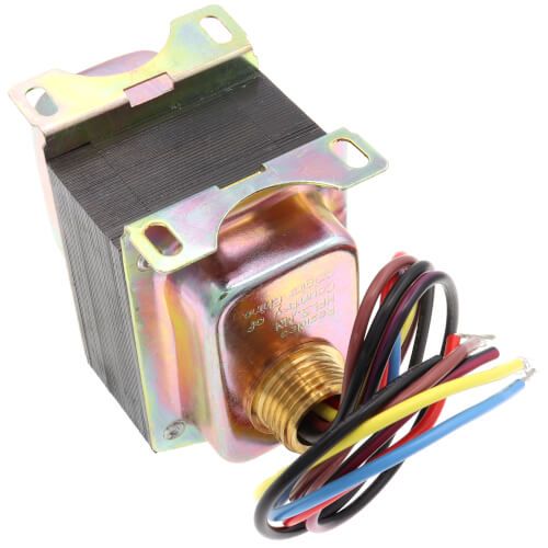 Resideo AT175F1031 - Plate/Panel Mounted 208/277/480 Vac Transformer w/ 9" Lead Wires & Button for Manually Resetting Circuit Breaker