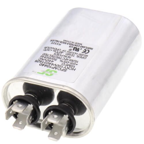 Trane SFCAP10440 - Oval Run Capacitor - 10 MFD, 370/440V, SFCAP10440