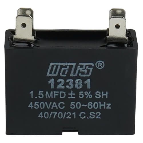 MARS 12381 - 1.5 MFD Square Mini Split Run Capacitor (450V)