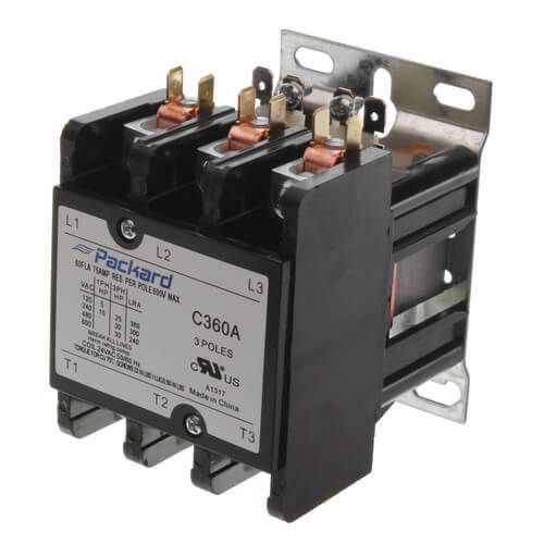 Packard C360A - 3 Pole Contactor (24V, 60 Amp)