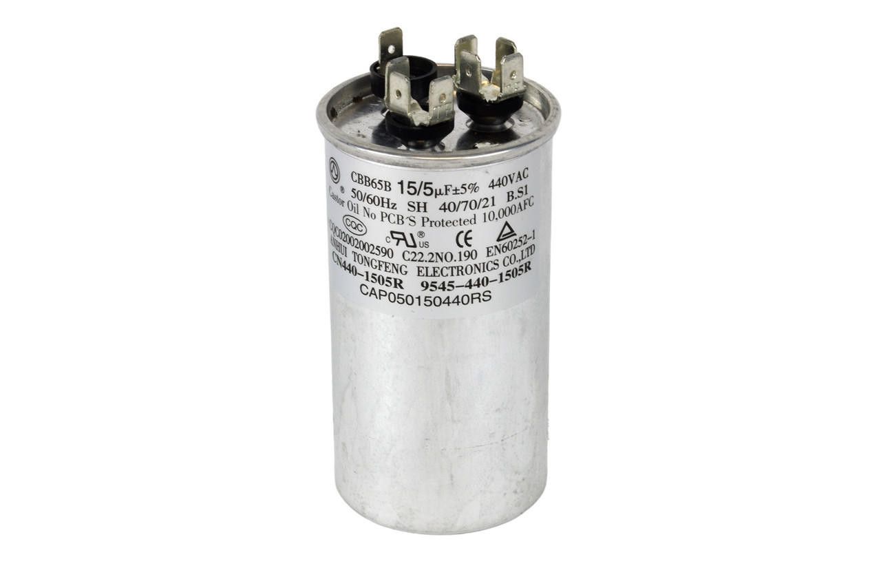 Goodman-Amana CAP050150440RSP - 15/5Mfd 440V Dual Round Capacitor
