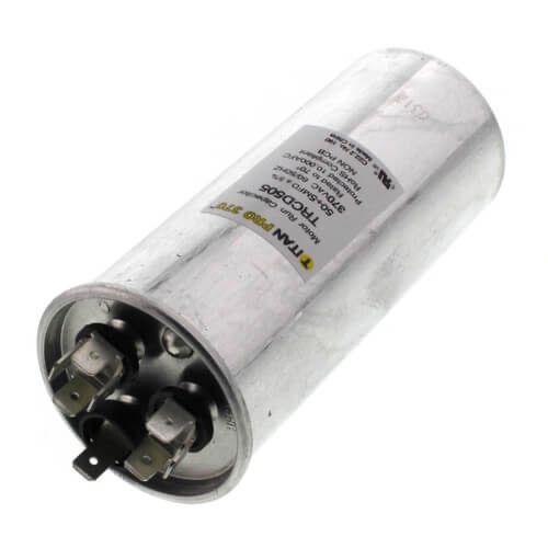 Titan Pro TRCD505 - 50/5 MFD Round Dual Motor Run Capacitor (370V)