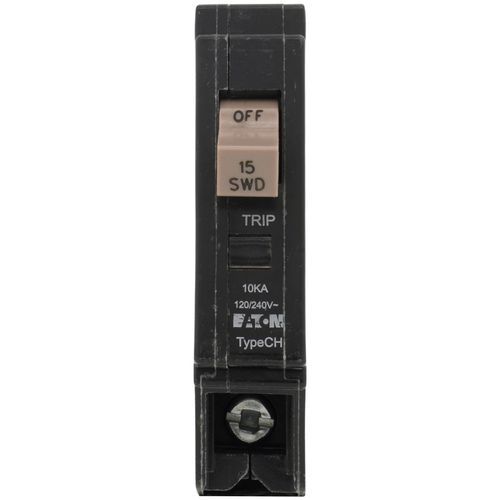 Eaton CHF115 - Single-Pole CH Thermal Magnetic Circuit Breaker w/ Trip Flag (15A, 120/240V)