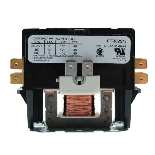 Trane CTR02573 - 24V, 2 Pole Contactor, 30 Amp