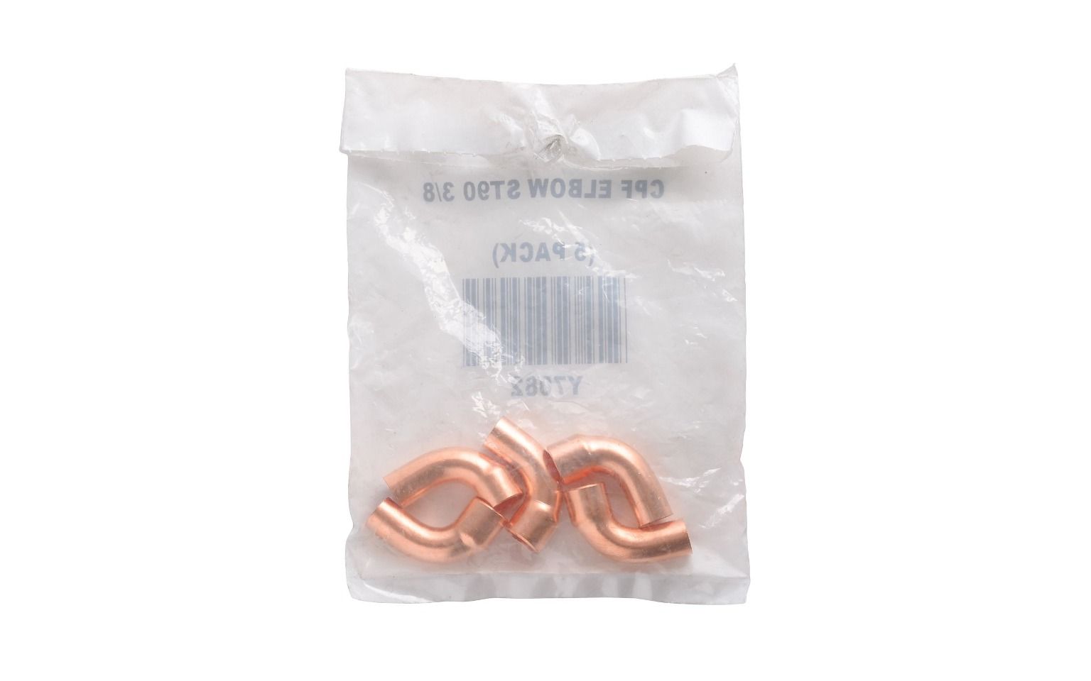 Lennox Y7082 - Copper Close Rough Street Elbow, 90 Deg, 3/8", C x C, 5/Pkg