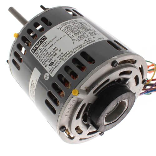 Fasco D701 - 4-Speed 1075 RPM Direct Drive Blower Motor (1/2 - 1/3 - 1/4 - 1/5 HP, 115V)