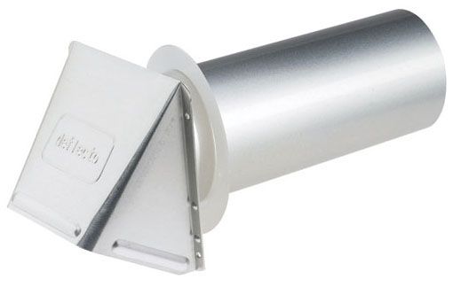 Deflecto DAVHA3 - Bathroom Roof Vent Hood With Pipe And Collar 3" Diameter Aluminum Silver