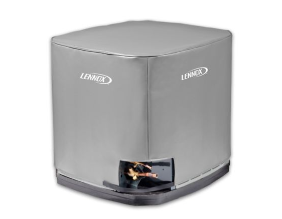 Lennox Y0538 – Brinmar 0344DP, Full AC Winter Cover with Lennox Logo, 28-1/4 x 28-1/4 x 33-1/4 Inch, Gray
