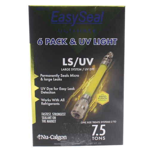 Nu-Calgon 4050-12 - Refrigerant leak sealant , A/C EasySeal ULTIMATE - LS/UV Dye (Bulk 6 Pack) Each