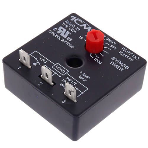 ICM Controls ICM175B - ICM175 Bypass Timer (10-1,000 Second Knob Adjust. Delay)