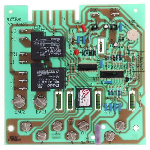 ICM Controls ICM275C - Fan Blower Control, Direct OEM Replacement - Dual On/Off Delay Timer