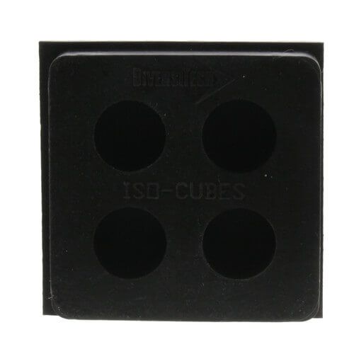 DiversiTech ISO-4 - Iso-Cube Anti-Vibration Pad, 4" x 4" x 3/4"