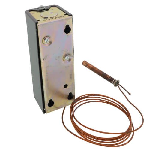 Resideo L4008A1015 - High or Low Limit Remote Bulb Aquastat, 100-240-Degree (F), 5-30-Degree (F) Adj Differential