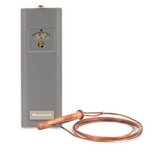 Resideo L4008A1130 - High or Low Limit Remote Bulb Aquastat, 130-270-Degree (F), 5-30-Degree (F) Adj Differential