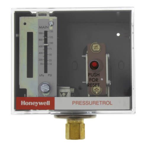 Honeywell L4079B1041 - Pressuretrol Controller, Manual Reset, 10 psi to 150 psi