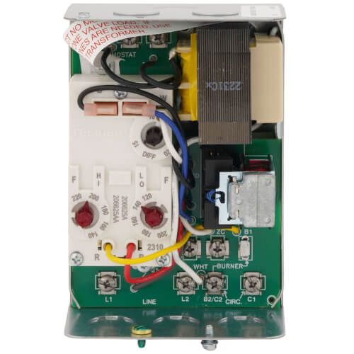 Resideo L8124L1011 - High Limit Triple Horizontal Mount Aquastat Relay, High = 10-Degree(F) Diff, Low = 10-25-Degree(F) Adj Differential