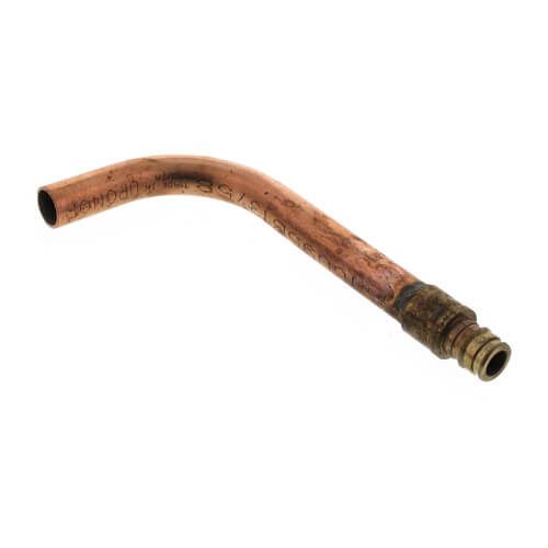 Uponor LF2875050 - 1/2" ProPEX Brass x 1/2" Copper Stub Elbow, 3" x 6" (Lead Free Brass)