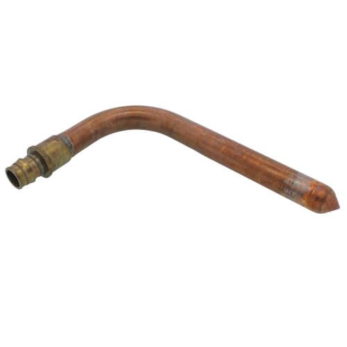 Uponor LF2897575 - Copper Stub Ell, 3/4" PEX x 3/4" Copper, 4" x 8" (Lead Free Brass)