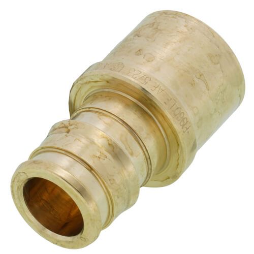 Uponor LF4515050 - 1/2" ProPEX x 1/2" Female Sweat Copper Pipe Adapter (Lead Free Brass)