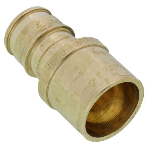 Uponor LF4515050 - 1/2" ProPEX x 1/2" Female Sweat Copper Pipe Adapter (Lead Free Brass)