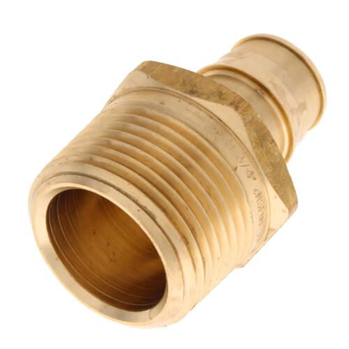 Uponor LF4527510 - 3/4" ProPEX x 1" NPT Male Adapter (Lead Free Brass)