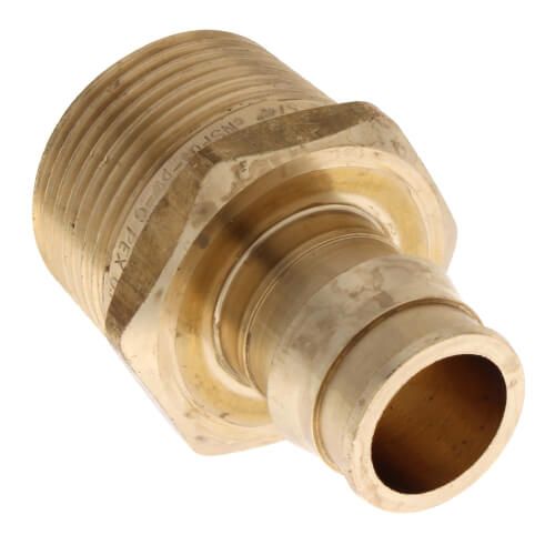 Uponor LF4527510 - 3/4" ProPEX x 1" NPT Male Adapter (Lead Free Brass)