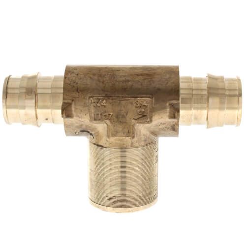Uponor LF7707575 - 3/4" ProPEX x 3/4" ProPEX x 1/2" FNPT LF Fire Sprinkler Adapter Tee