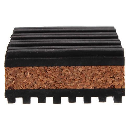 DiversiTech MP-2C - Rubber/Cork Anti-Vibration Pad, 2" x 2" x 7/8"