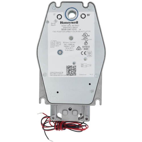 Honeywell MS8104F1010 - Fast Acting, Two-Position Spring Return Actuator (CW & CCW, 24V, 30 lb-in)