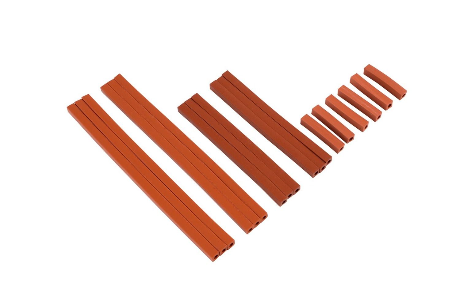 Lennox 98L78 - Lennox LB-97803A, 18-Piece Silicone Rubber Pressure Switch Tubing, Red