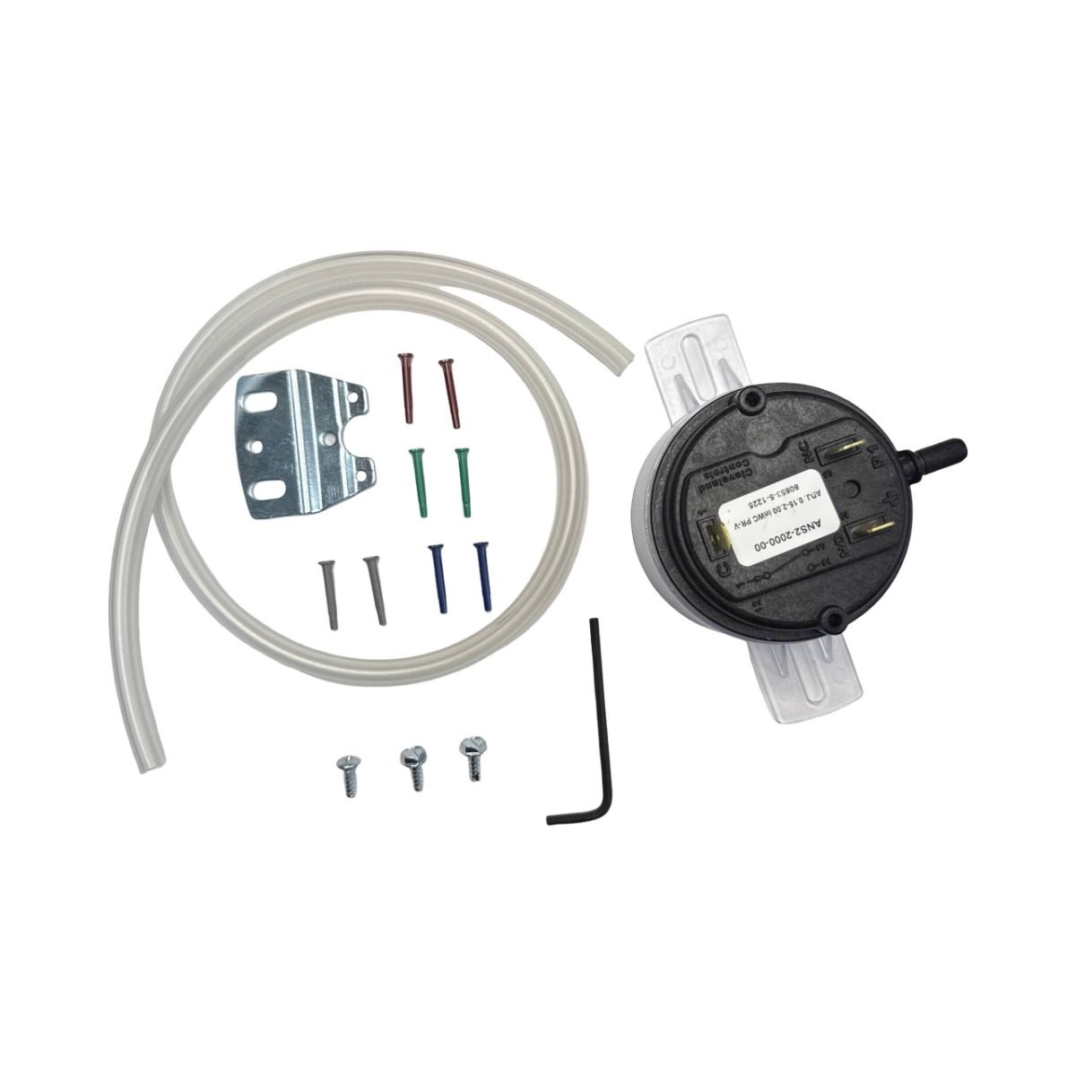 Fyizo FYZ-15-SW12 - ANS2 Adjustable Pressure Switch, 0.15” to 2.0” WC, Cleveland Controls Design, Universal Replacement Draft/Pressure Switch