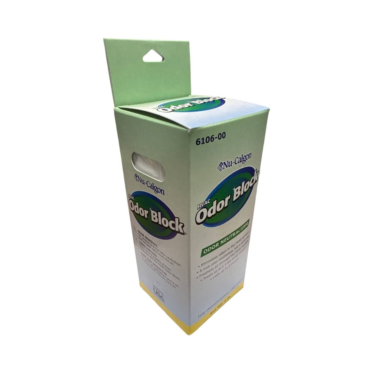 Nu-Calgon 6106-00 HVAC Odor Block, ClenAir Odor Neutralizer, Treats Up to 3 Ton Systems