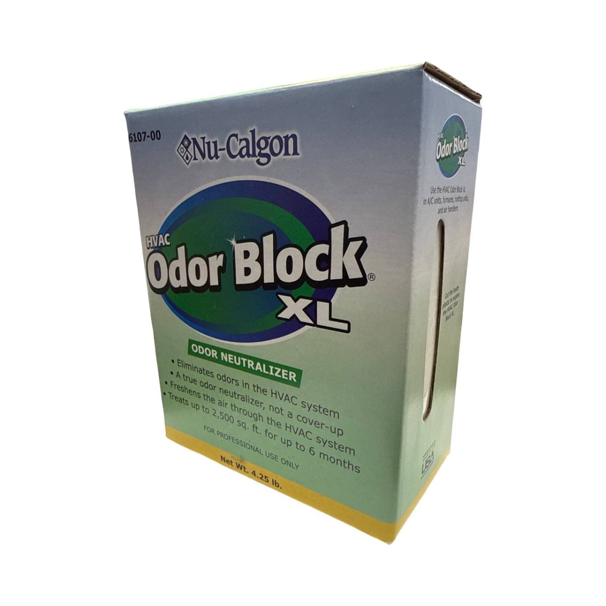 Nu-Calgon 6107-00 ClenAir HVAC Odor Block Residential XL, 4.25 lb, Treats 2,500 Sq Ft for 6 Months, Previously 61070
