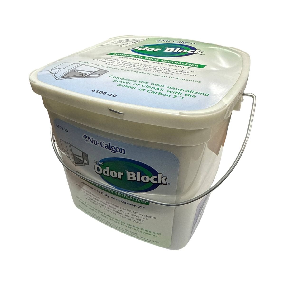 Nu-Calgon 6106-10 ClenAir HVAC Odor Block Commercial, 10–15 Ton Systems, 4 Month Treatment (Previously 61061)
