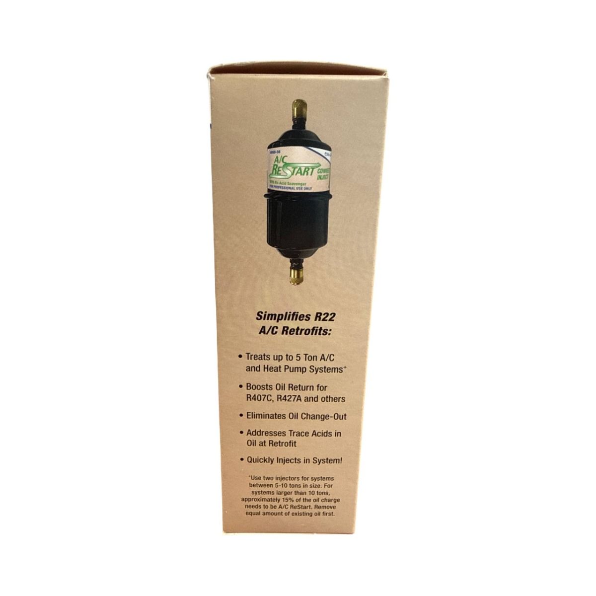 Nu-Calgon 4060-56 A/C ReStart Connect Inject, 4 oz POE Retrofit Treatment for R-22 to R-407C/R-427A, Treats Up to 5 Tons