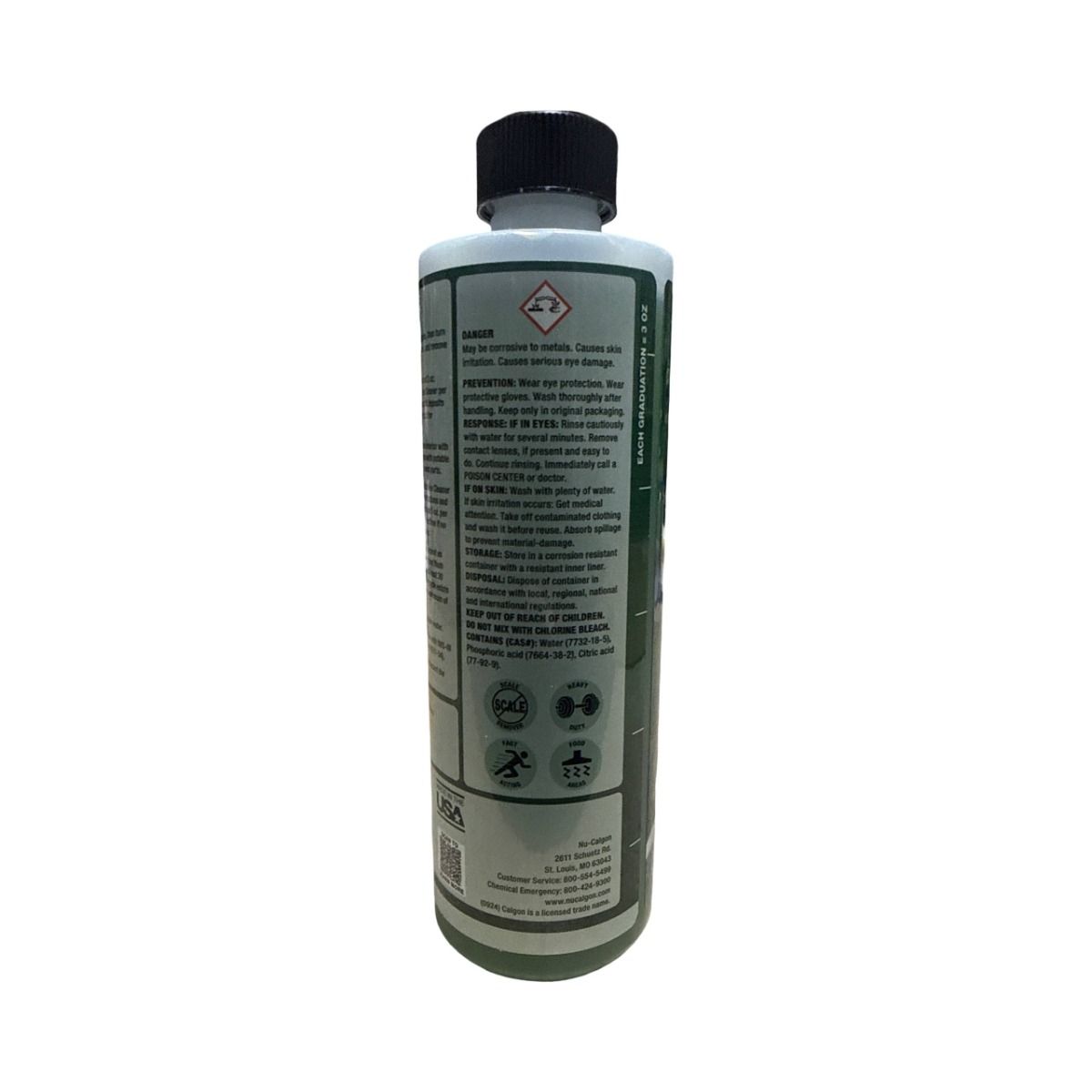 Nu-Calgon 4287-34 Nickel-Safe Ice Machine Cleaner 16 oz – Citric & Phosphoric Acid Descaler for Nickel & Tin-Plated Evaporators, NSF Registered OEM Approved