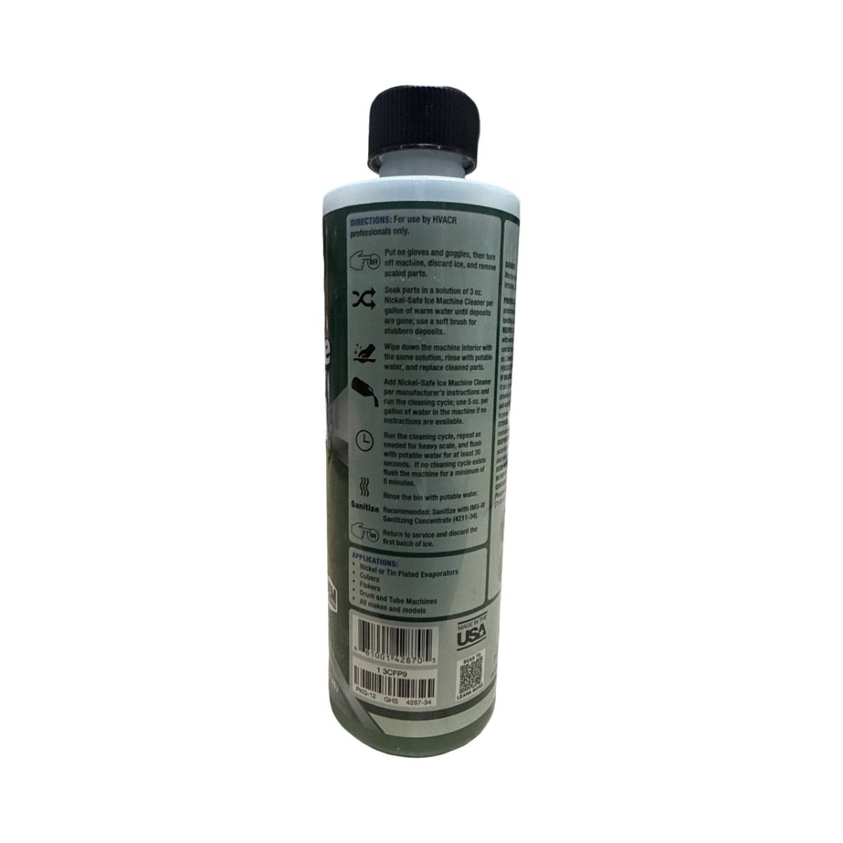 Nu-Calgon 4287-34 Nickel-Safe Ice Machine Cleaner 16 oz – Citric & Phosphoric Acid Descaler for Nickel & Tin-Plated Evaporators, NSF Registered OEM Approved