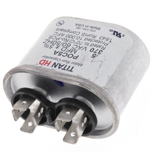 Titan HD POC5A - 5 MFD Oval Motor Run Capacitor (370V)
