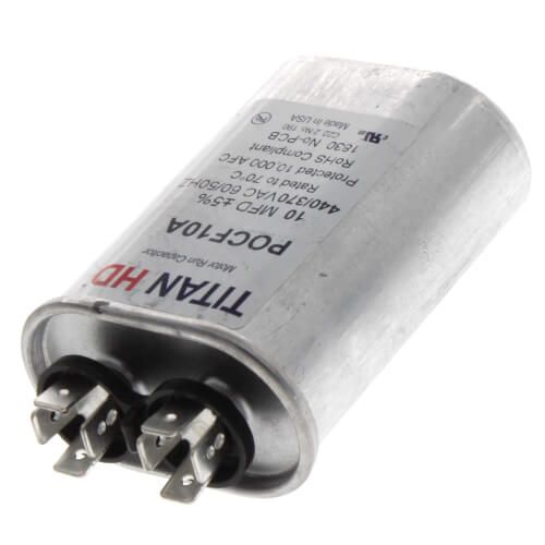 Titan HD POCF10A - 10 MFD Oval Motor Run Capacitor (440/370V)