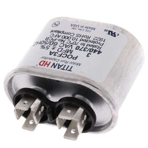TITAN HD POCF3A - 3 MFD Oval Motor Run Capacitor (440/370V)
