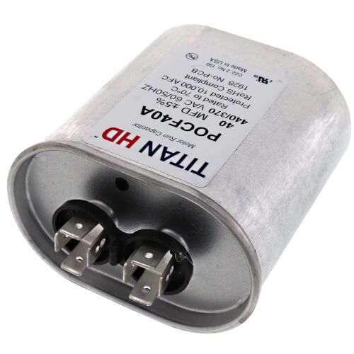 TITAN HD POCF40A - 40 MFD Oval Motor Run Capacitor (440/370V)