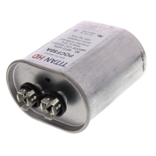 Titan HD POCF50A - 50 MFD Oval Motor Run Capacitor (440/370V)