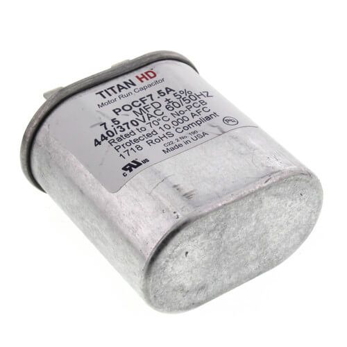 TITAN HD POCF7.5A - 7.5 MFD Oval Motor Run Capacitor (440/370V)