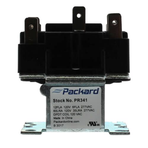 Packard PR341 - DPDT Switching Fan Relay - 110-120 Coil Voltage