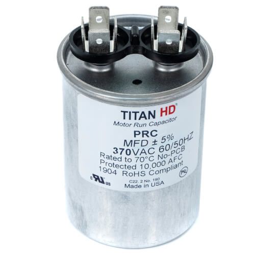 TITAN HD PRC12.5A - 12.5 MFD Round Motor Run Capacitor (370V)
