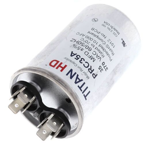 TITAN HD PRC35A - 35 MFD Round Motor Run Capacitor (370V)