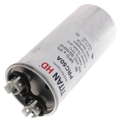 TITAN HD PRC50A - 50 MFD Round Motor Run Capacitor (370V)