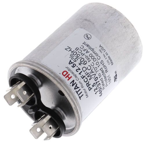 TITAN HD PRCF12.5A - 12.5 MFD Round Motor Run Capacitor (440/370V)
