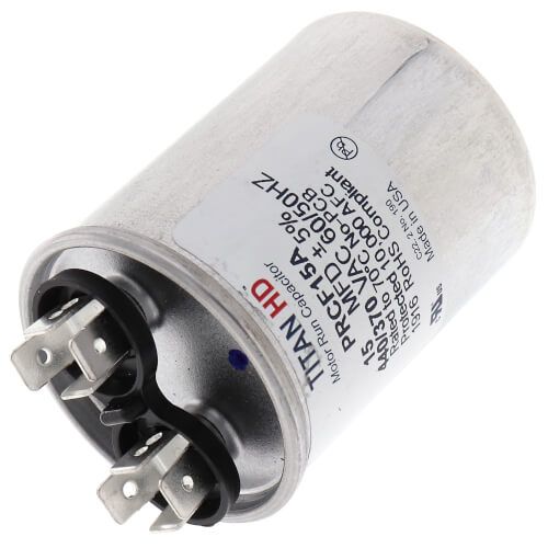 TITAN HD PRCF15A - 15 MFD Round Motor Run Capacitor (440/370V)