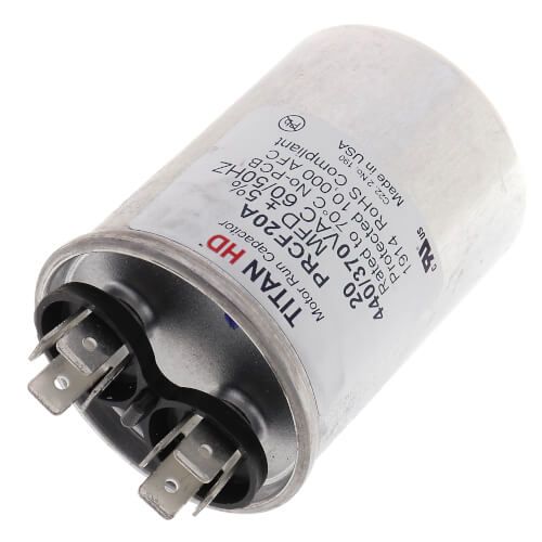 Titan HD PRCF20A - 20 MFD Round Motor Run Capacitor (440/370V)